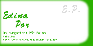 edina por business card